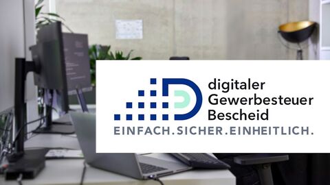 Schriftzug "digitaler Gewerbesteuerbescheid"
